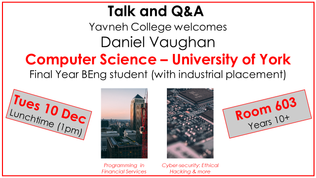 Daniel Vaughan - Computer Science 1